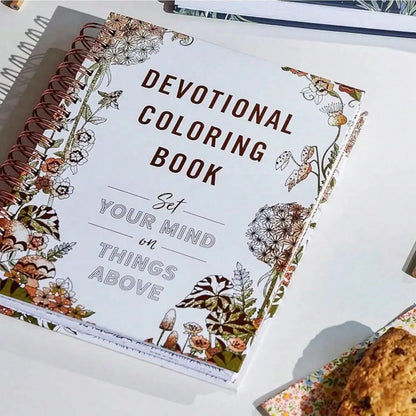 Relaxing Devotional Coloring Book – Inspirational Art Pages for Stress Relief & Self-Expression, Perfect Valentine's Gift