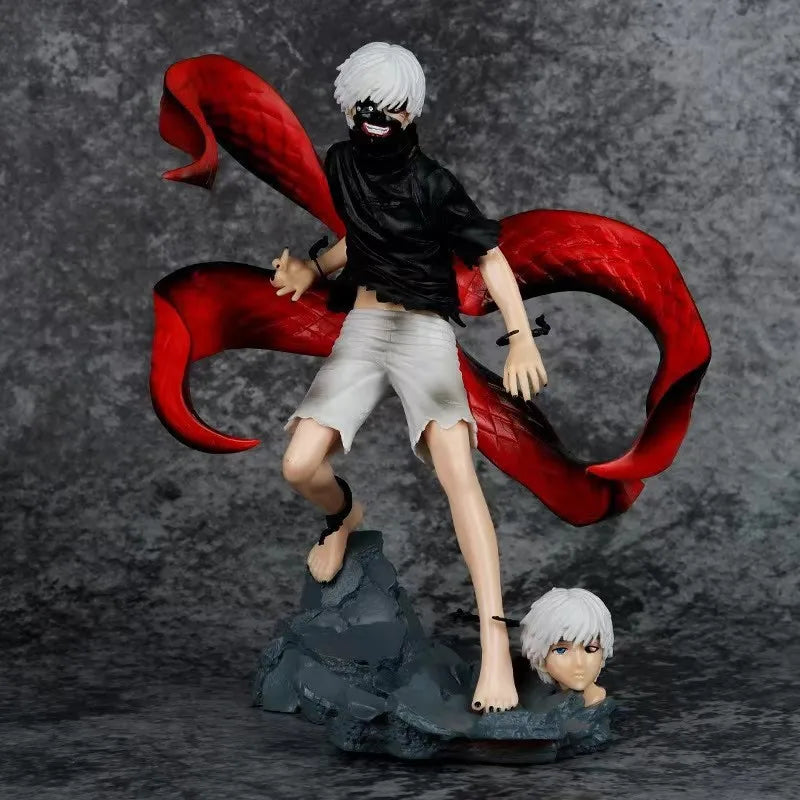 Kaneki Ken Anime Figure, One-Eyed Eyepatch Black Reaper Tokyo Ghoul Figurines 25 CM
