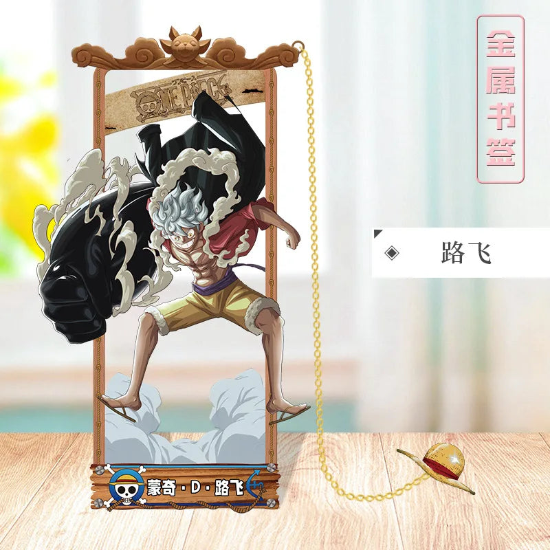 ONE PIECE Metal Bookmarks with Various Design Characters for Anime Fans