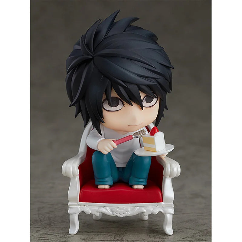 Anime Figures Death Note L Lawliet, Kawaii Cute Chibi Action Figures 10 cm