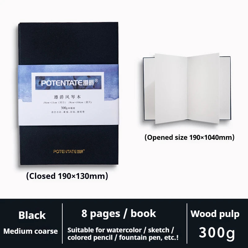 Watercolor Journal – 100% Cotton Paper Pad, Cold-Pressed, Acid-Free, Artist Sketchbook for Painting & Drawing