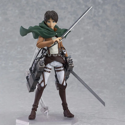 Eren Jaeger Action Figure, Attack On Titan Anime Figurines Holding Sword Detachable 17 CM