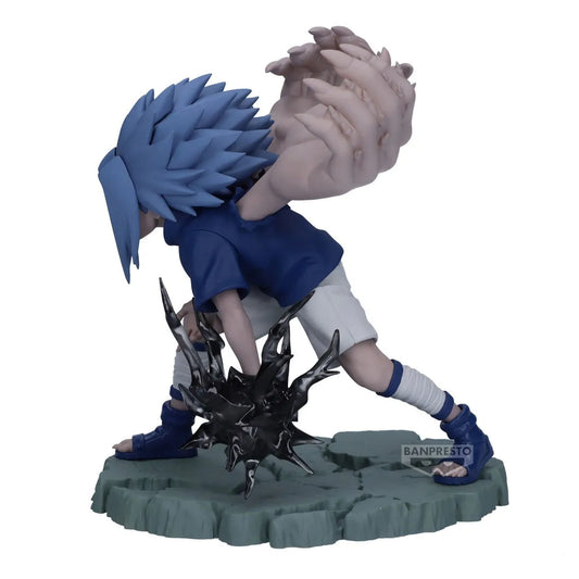 Original BANPRESTO Uchiha Sasuke vs Uzumaki Naruto Anime Figures, Naruto Shippuden Action Figurines 9 CM