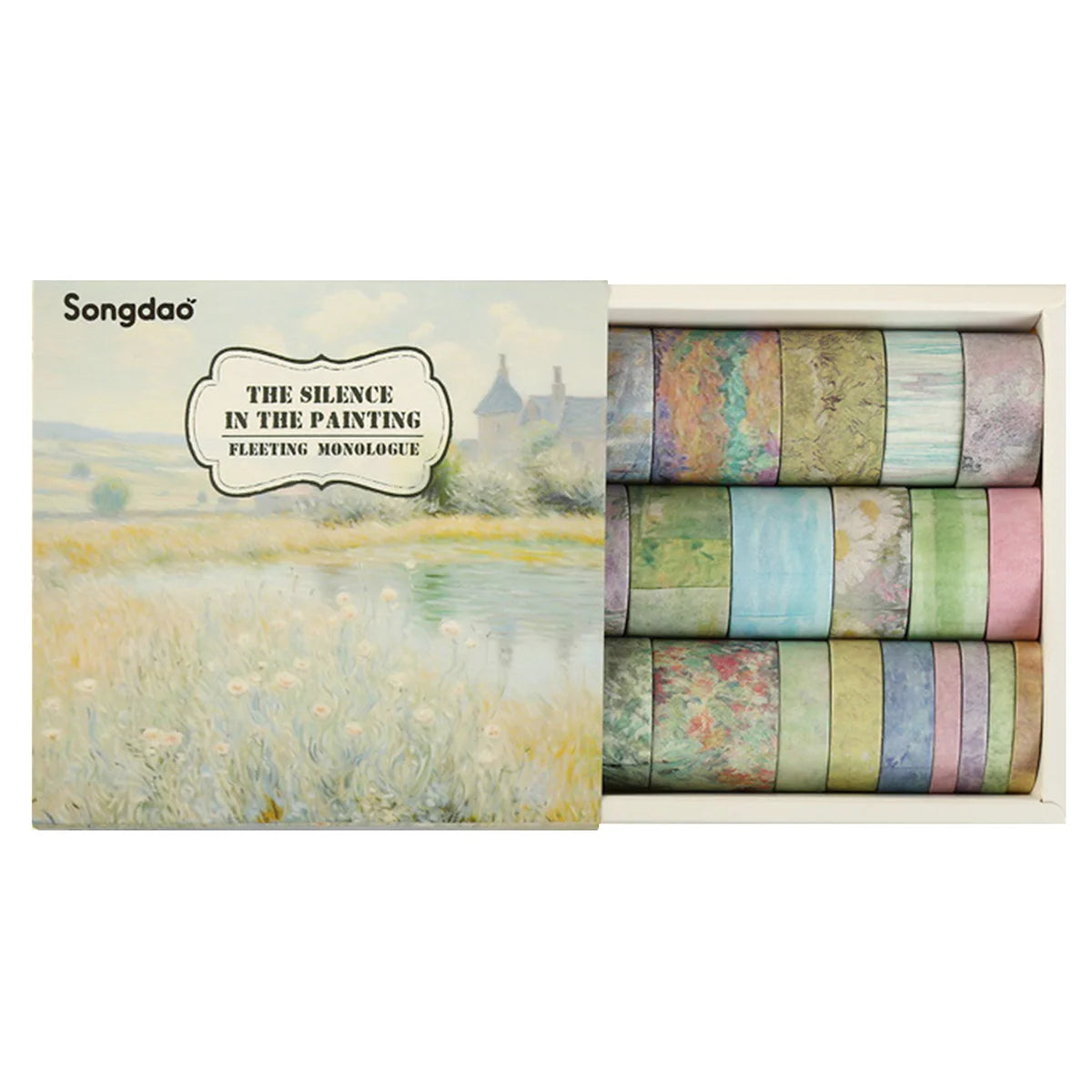 Retro Washi Tape Set – 18 to 24 Rolls per Box for DIY Crafts, Journals & Gift Wrapping