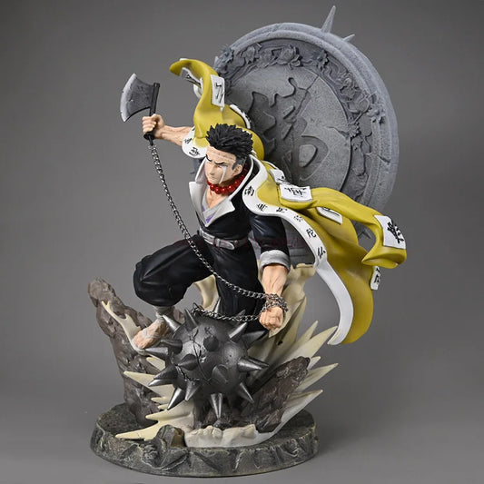 Himejima Gyomei Anime Figure, Demon Slayer Action Figurines PVC Large Statue 41 CM