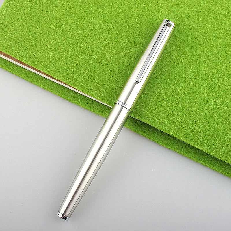 Fountain Pen Retro Design Metal Material Elegant Clip Fine Nib Writing Office Business Signature