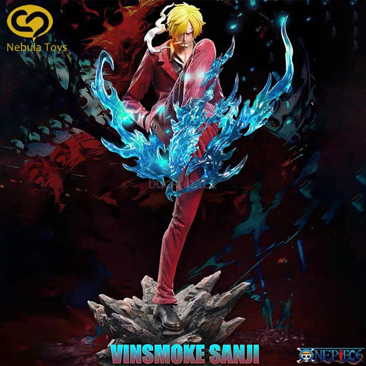 Vinsmoke Sanji Ifrit Jambe Anime Figure, One Piece Action Figurines Diable Jambe Black Foot 28 CM