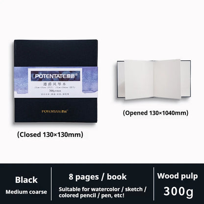 Watercolor Journal – 100% Cotton Paper Pad, Cold-Pressed, Acid-Free, Artist Sketchbook for Painting & Drawing