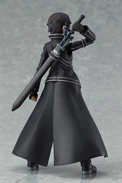 Kirigaya Kazuto Action Figure, Kirito Anime Figurines Sword Art Online, Detachable and Movable Joints Model PVC 15 CM