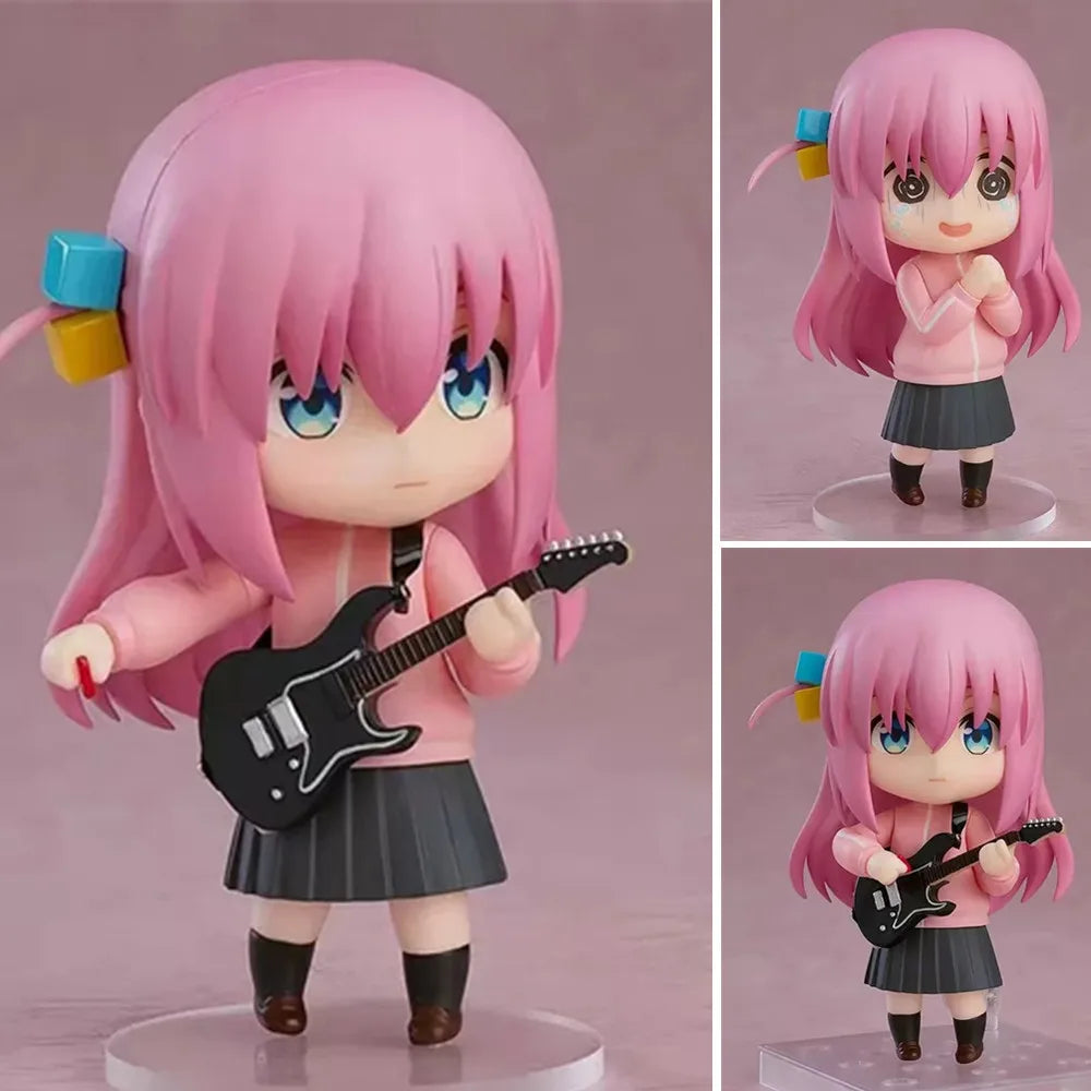 BOCCHI THE ROCK! Figurines, Gotoh Hitori Kawaii Chibi Cute Anime Figure Model PVC Collector 10 cm