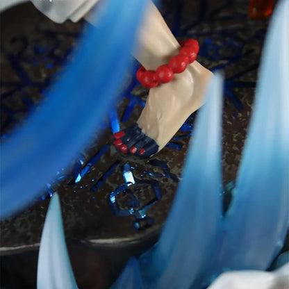 Akaza of Twelve Kizuki Demon Slayer Action Figures, LED PVC Anime Collection Model 26cm