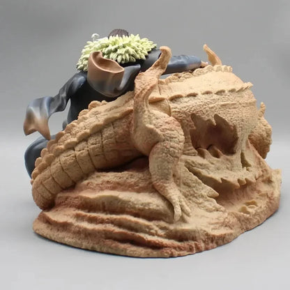 Crocodile Shichibukai Anime Figure, One Piece Sand Crocodile Sitting Action Figurines 18 CM
