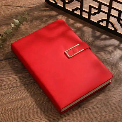 A5 Retro Leather Notebook – 200/360 Pages, Soft Cover Planner for Students, Business, Office, and School Stationery