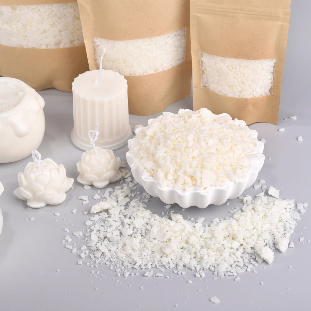 Natural Soy Wax Flake For DIY Handmade Candles Additive-Free Scented Candle Raw Material Making Kit