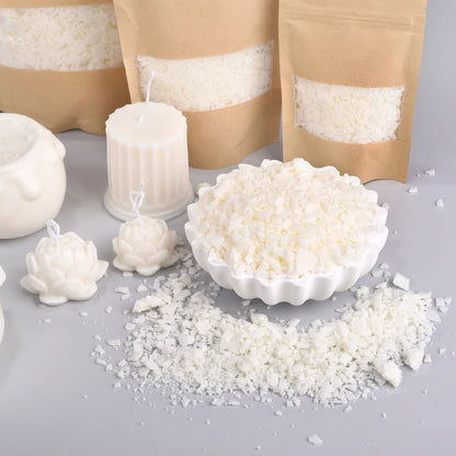 Natural Soy Wax Flake For DIY Handmade Candles Additive-Free Scented Candle Raw Material Making Kit