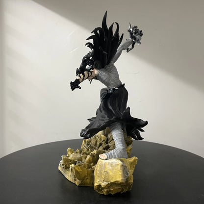 ‌Bleach Anime Figurines Ichigo Kurosaki Final Getsuga Tensho Combat Figure Model Statue 24 CM