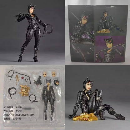 Catwoman DC Selina Kyle Batman Action Figures, Model Figurine Cartoon Anime Toys 15 CM