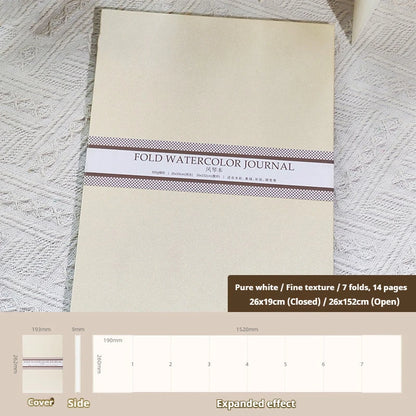 Watercolor Journal – 100% Cotton Paper Pad, Cold-Pressed, Acid-Free, Artist Sketchbook for Painting & Drawing