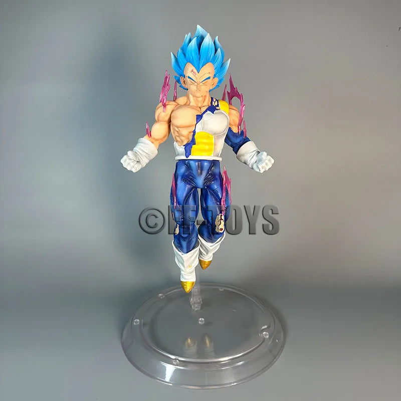 Vegeta Ultra Ego and Super Saiyan Blue Swappable Heads Anime Figure, Dragon Ball Z Action Figurines