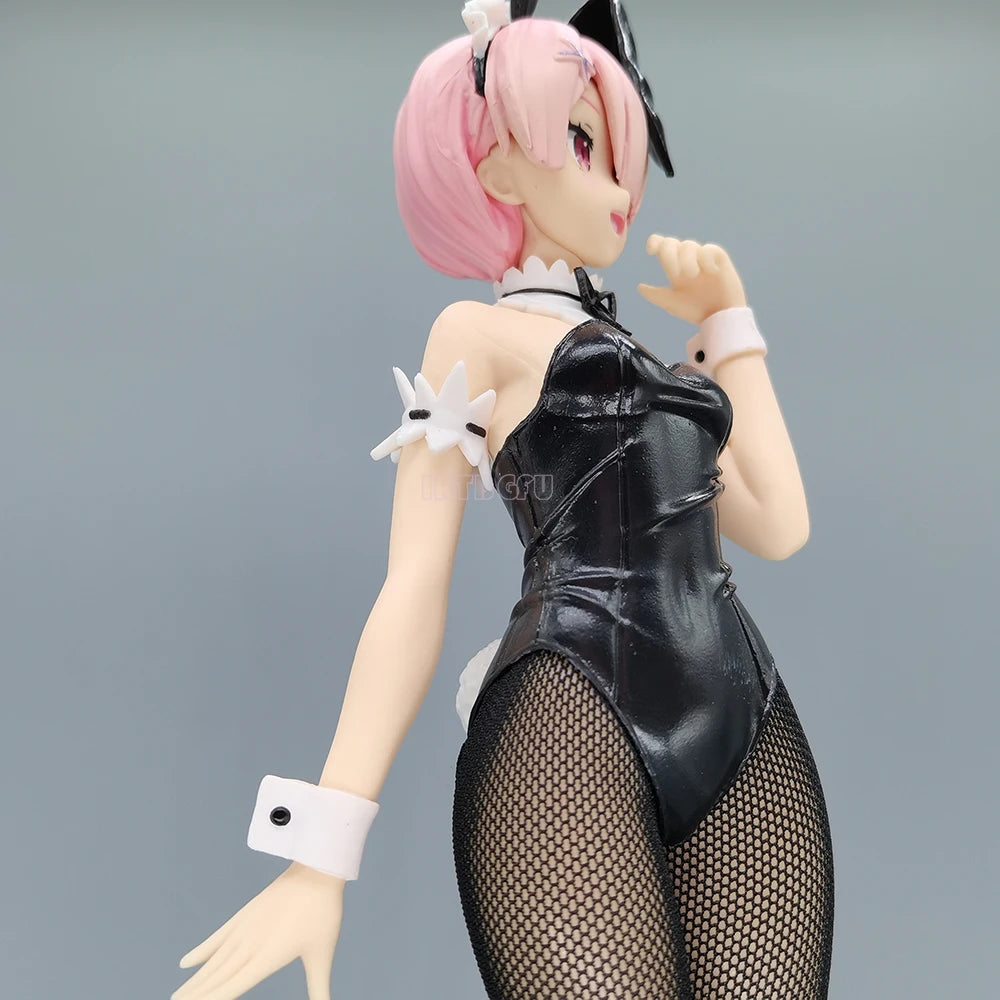Rem and Ram Twins Bunny Outfit Anime Figurines, Re:ZERO Starting Life in Another World Action Figures