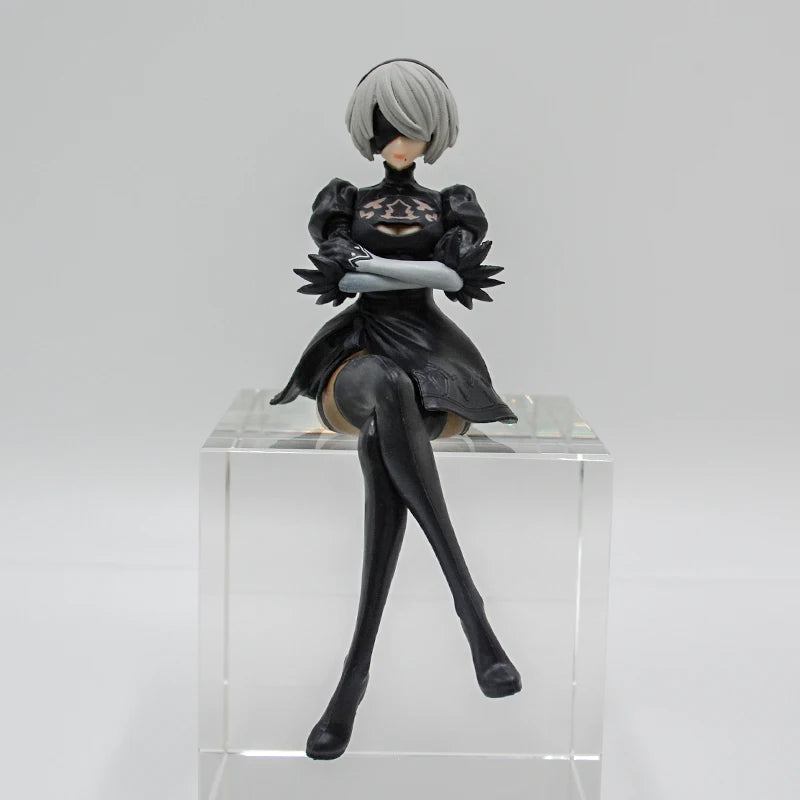 NieR:Automata Action Figures - YoRHa No.2 Type B (2B), 9S, and A2 - 15 CM Collectible Figurines