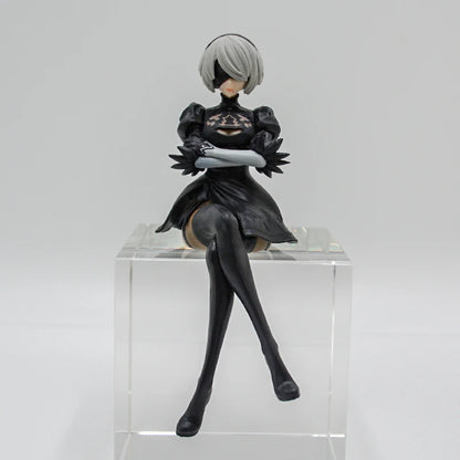 NieR:Automata Action Figures - YoRHa No.2 Type B (2B), 9S, and A2 - 15 CM Collectible Figurines