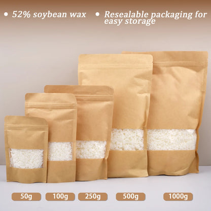 Natural Soy Wax Flake For DIY Handmade Candles Additive-Free Scented Candle Raw Material Making Kit