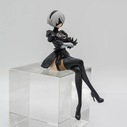 NieR:Automata Action Figures - YoRHa No.2 Type B (2B), 9S, and A2 - 15 CM Collectible Figurines