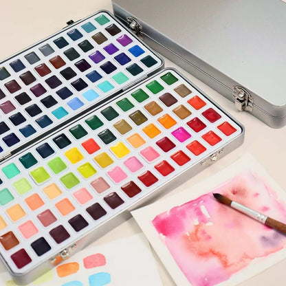 Artist Watercolor Paint 130/98/60/24 Colors Art Set Professional Drawing Pigment Art Supplies