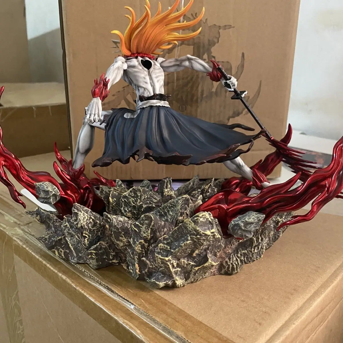 Vasto Lorde Hallow Kurosaki Ichigo Anime Figure, Bleach Action Figurines Statue 23 CM