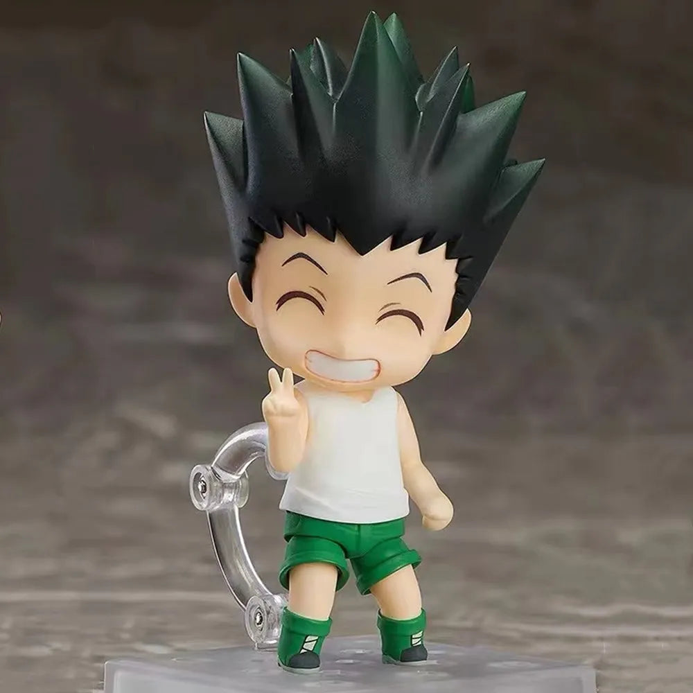 Cute Hunter X Hunter Anime Figurines, Kawaii Chibi Anime Figures, Chrollo Lucilfer, Kurapika, Gon Freeces. Killua Zoldyck PVC Action Toys 10 CM