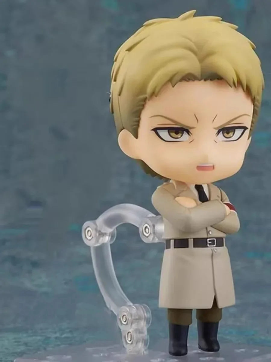 Attack on Titans Chibi Cute Kawaii Anime Figures, Mikasa, Eren, Levi Ackerman, Erwin Smith, Hange Zoe, Reiner Braun Action Figurines PVC Toys Model 10 cm