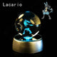 3D Pokemon Crystal Ball 5CM Mewtwo Pikachu Gengar Crystal Glass Pokemon Ball Pokeball Figure Night Light LED Lamp Base Gift - 29 Jigglypuff / 5CM - Otarealm