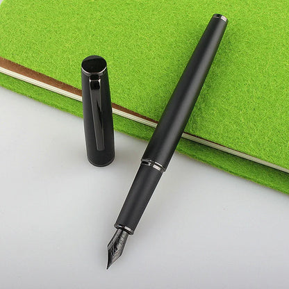 Fountain Pen Retro Design Metal Material Elegant Clip Fine Nib Writing Office Business Signature