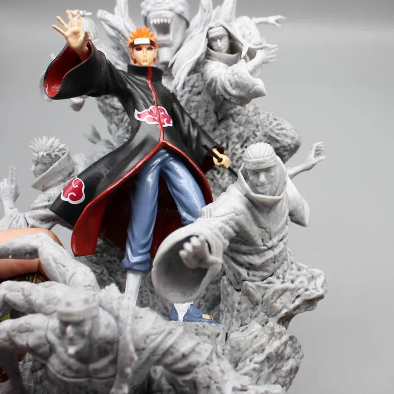Naruto Shippuden Pain Anime Figure, Akatsuki Six Paths Nagato Figurine PVC Statue 27 cm