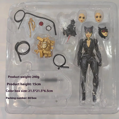 Catwoman DC Selina Kyle Batman Action Figures, Model Figurine Cartoon Anime Toys 15 CM
