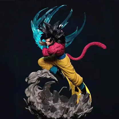Son Goku Super Saiyan 4 Dragon Ball GT Kamehameha Anime Figure, Dragon Ball Z PVC Collection 41cm