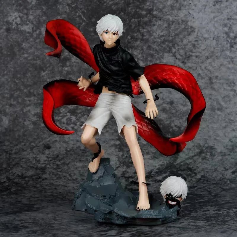 Kaneki Ken Anime Figure, One-Eyed Eyepatch Black Reaper Tokyo Ghoul Figurines 25 CM
