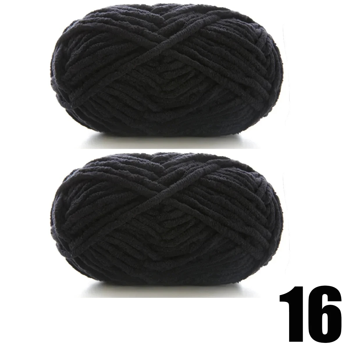 Thick Velvet Chenille Yarn – 2pcs x 50g Soft Knitting Yarn for DIY Scarves, Hats & Crafts