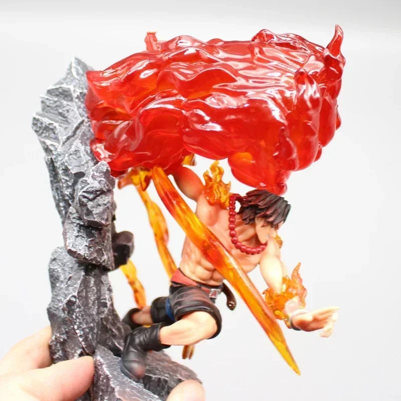 Fire Fist Portgas D. Ace Anime Figurine, One Piece Figures PVC Statue 18 CM