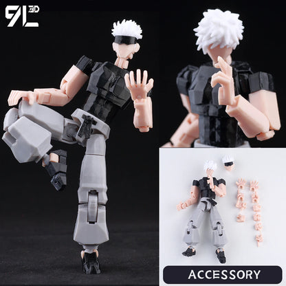 Jujutsu Kaisen 3D Printed Anime Figurine, Gojo Satoru Toji Yuji Sukuna Mahoraga Yuta