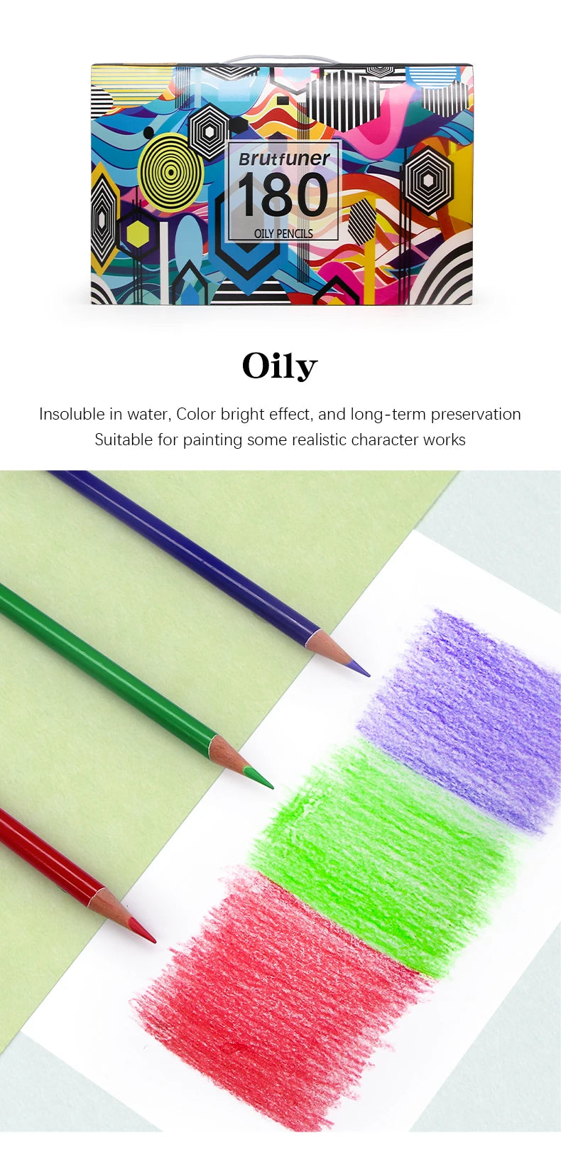 48/72/120/150/160/180 Professional Color Pencils, Oil Pencils, Watercolor Pencils Art Supplies