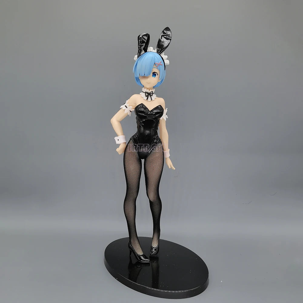 Rem and Ram Twins Bunny Outfit Anime Figurines, Re:ZERO Starting Life in Another World Action Figures