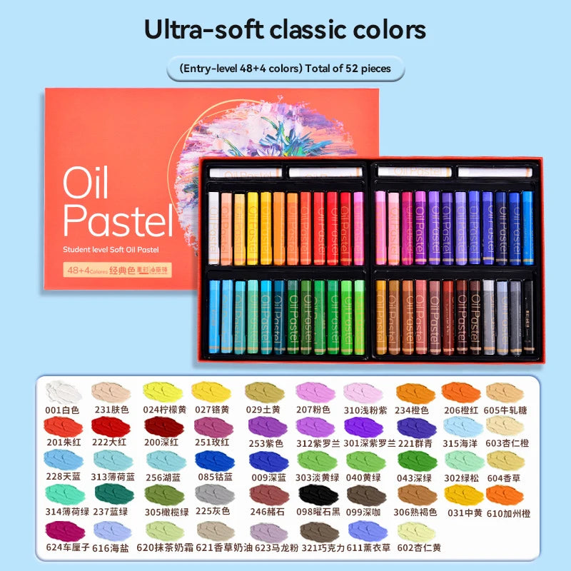Artist Oil Pastel Set – 24/36/48 Colors Soft, Non-Toxic Sticks for Drawing, Painting & Graffiti Art