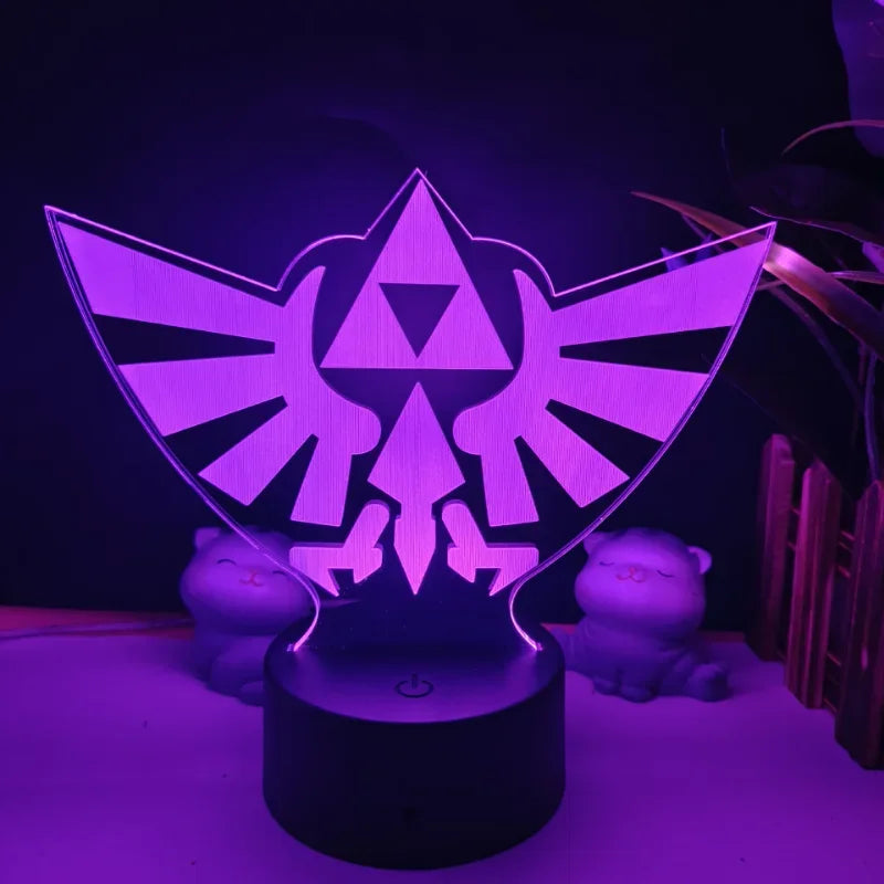 Legend of Zelda Night Lights Anime 3D Led Lamp Link Tears Of The Kingdom Lighting Bedroom Decoration