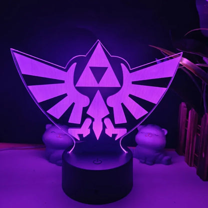 Legend of Zelda Night Lights Anime 3D Led Lamp Link Tears Of The Kingdom Lighting Bedroom Decoration