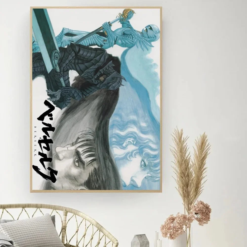 Berserk Posters, Anime Poster DIY Vintage Movie Poster Wall Art
