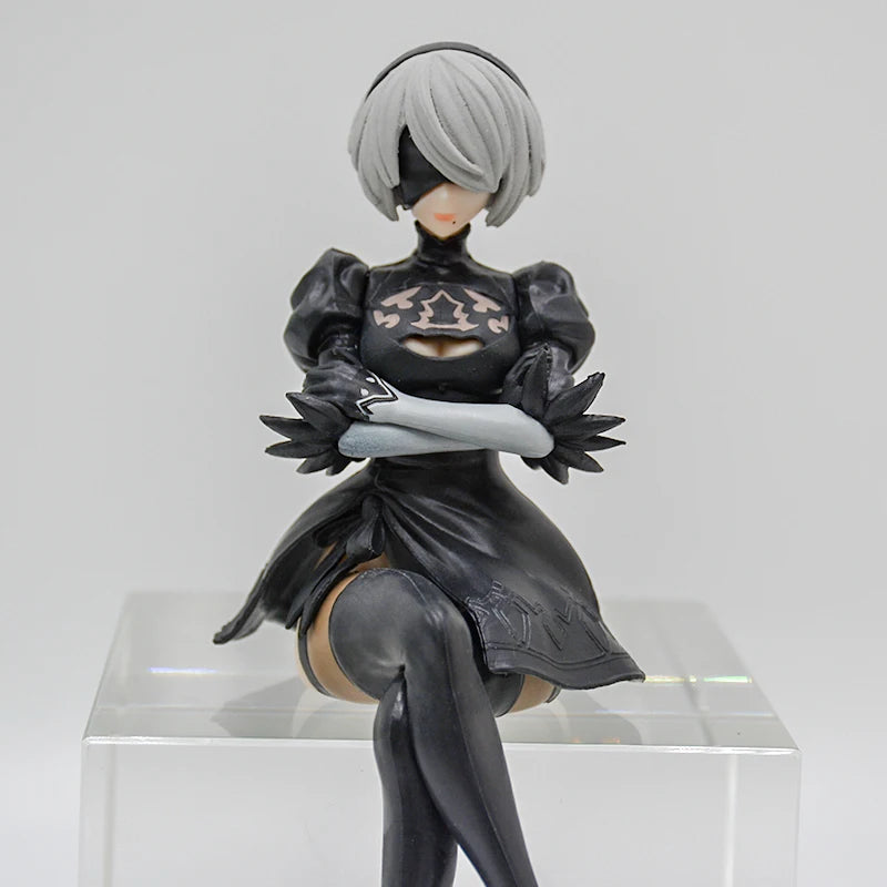 NieR:Automata Action Figures - YoRHa No.2 Type B (2B), 9S, and A2 - 15 CM Collectible Figurines