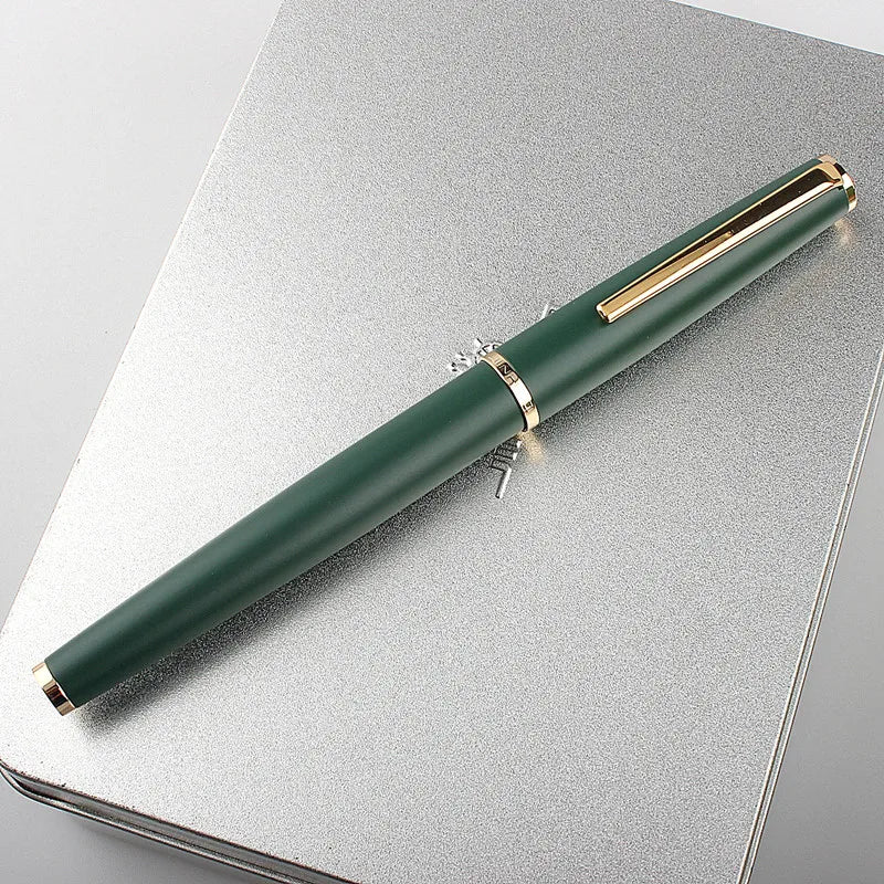 Fountain Pen Retro Design Metal Material Elegant Clip Fine Nib Writing Office Business Signature