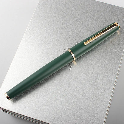 Fountain Pen Retro Design Metal Material Elegant Clip Fine Nib Writing Office Business Signature